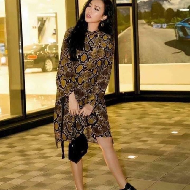 Váy zara thắt eo