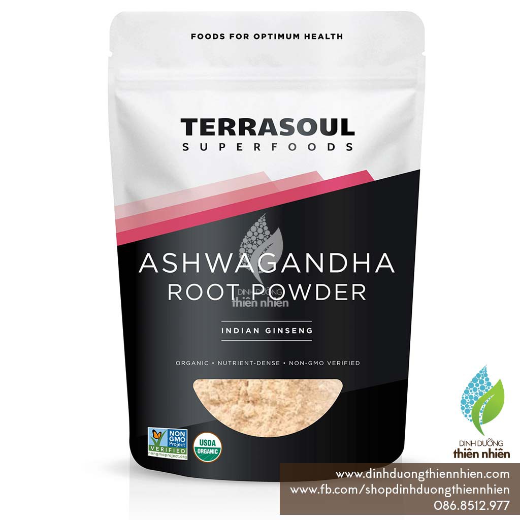 [Chia Lẻ 50g] Bột Sâm Ấn Độ Hữu Cơ Terrasoul Organic Ashwagandha Root Powder