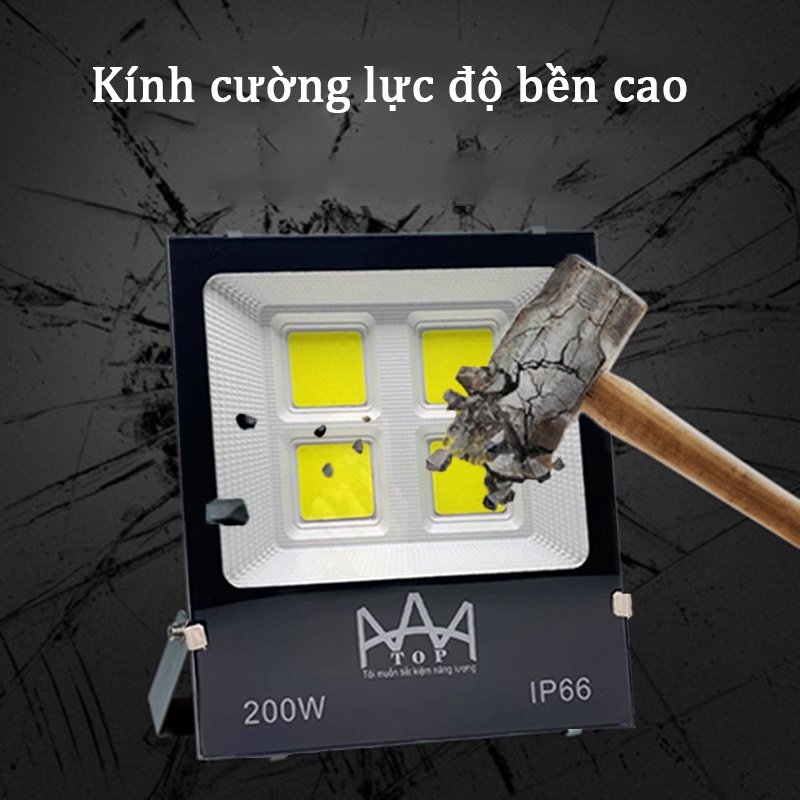 Đèn pha led 50W 100W 200W, đèn led ngoài trời biển hiệu lắp đặt ngoài trời chống nước IP66 đủ công suất