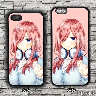 Ốp Lưng Điên Thoại Anime Iphone 5 5s 6 6s 6+ 6s+ 7 7+ 8 8+ X Xs - Ốp lưng Miku nakano