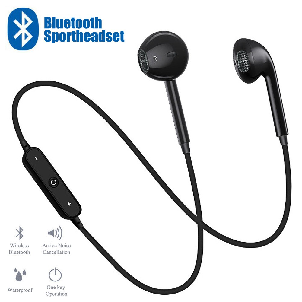 S6 Sport In-Ear Neckband S6 Wireless Bluetooth Headset V4.1 Headset With Mic Stereo Headset Stereo For Any Phone
