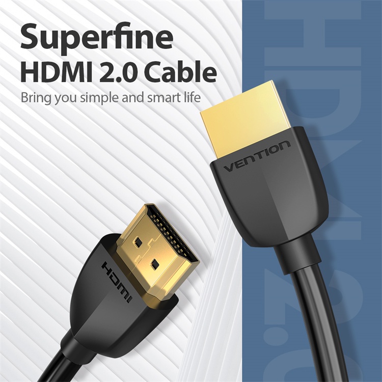 VENTION siêu mỏng hỗ trợ 4K 60Hz 3D Dây cáp HDMI 2.0  đầu mạ vàng cho TV/PS4