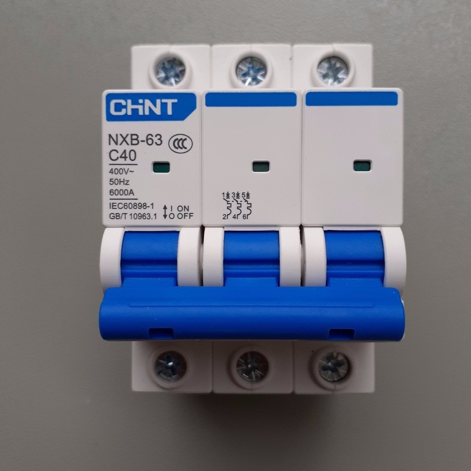 CB, Aptomat Chint MCB 3 pha 20A, 25A, 32A, 40A, 63A