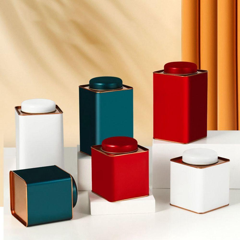 1 Hộp Đựng Trà / Cà Phê / Gia Vị Hình Vuông Màu Sắc Ngọt Ngào