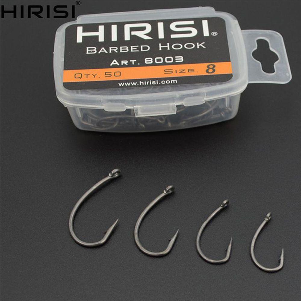 MUVAKO Set 50 Lưỡi Câu Cá Bằng Carbon Cao Cấp 8003