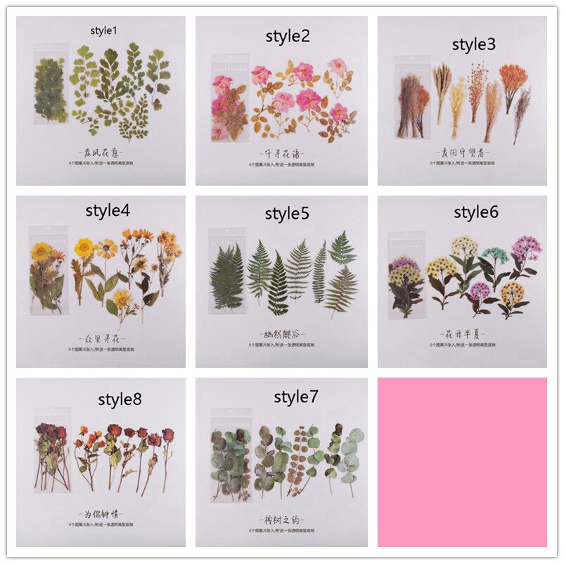 Flower Plant Stickers DIY Diary Decoration Label