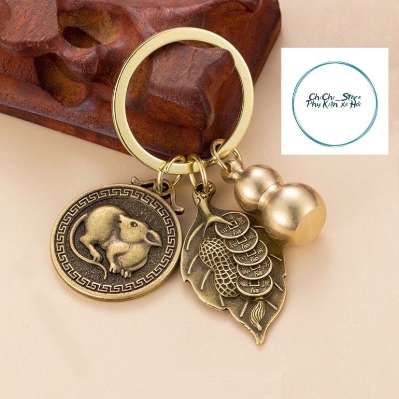 Móc khoá xe máy ô tô 12 con giáp - ChiChi phụ kiện ô tô
