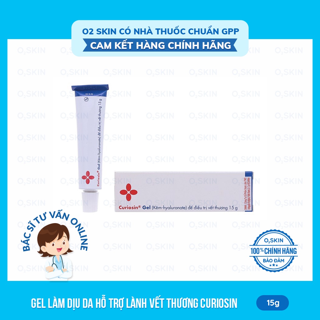 BÁC SĨ KHÁM VÀ TƯ VẤN ONLINE/ GEL GIẢM MỤN VÀ MỜ VẾT THÂM SAU MỤN CURIOSIN 15G