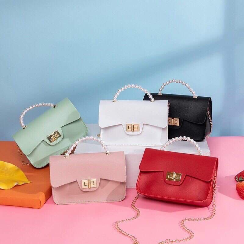 ❤️TÚI CHO BÉ ❤️Túi Sách Super Mini Quai Ngọc Siêu Xinh Cho Bé Yêu