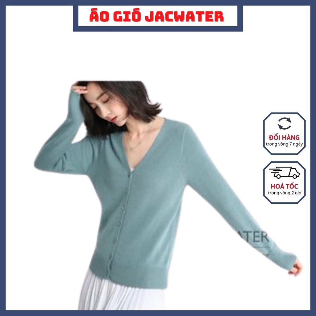 Áo khoác len nữ giữ nhiệt co giãn nhiều màu cardigan JACWATER V095