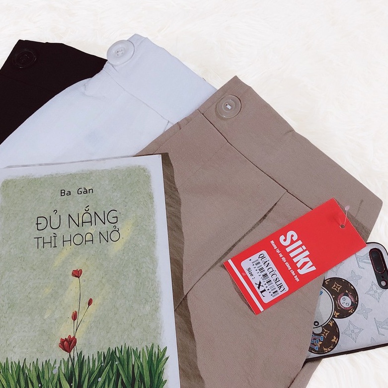 Quần baggy đũi lưng thun giả cúc - QD02