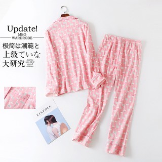 Bộ pyjama thun cotton họa tiết