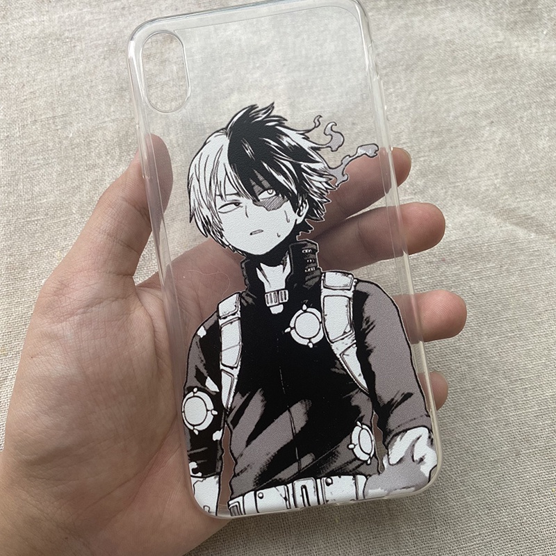 Ốp lưng Iphone Anime My Hero Academia Mã PCMHA13 in hình các nhân vật bằng nhựa dẻo trong suốt