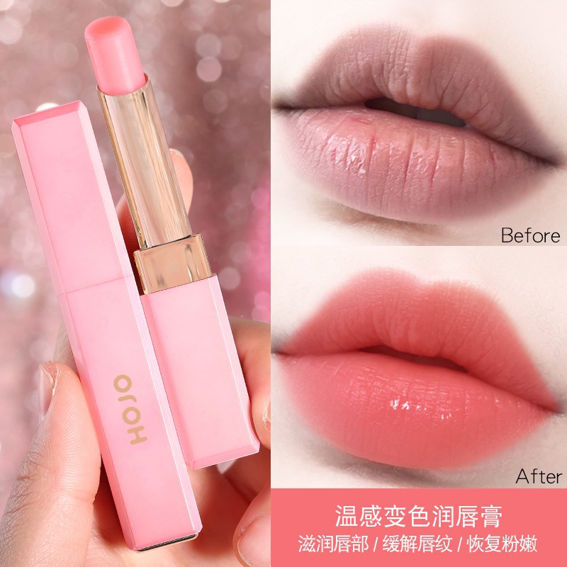 HOJO ♕Son Dưỡng Môi Thay Đổi Màu Sắc Không Thấm Nước Dưỡng Ẩm Mã Số 8042