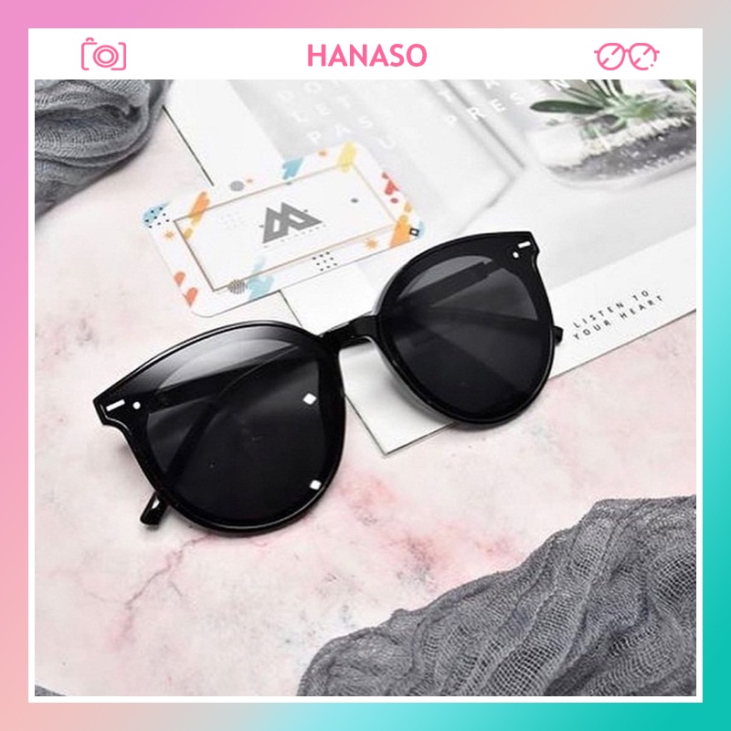 Kính mát thời trang nữ chống tia UV mắt vuông phong cách Ulzzang đẹp sang trọng HANASO 003
