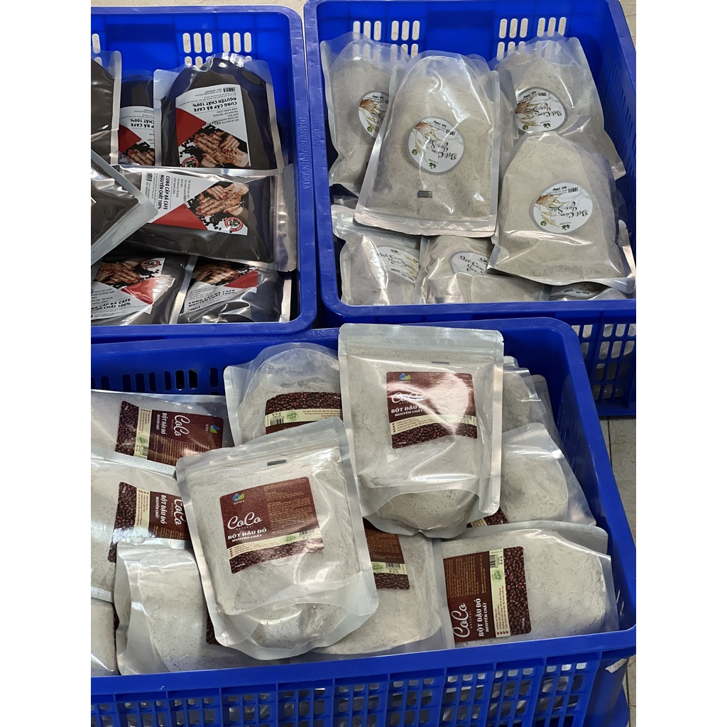 Bột đậu đỏ nguyên chất sạch mịn 100gr - Trắng da, dưỡng ẩm, mờ thâm sạm, tẩy tế bào chết