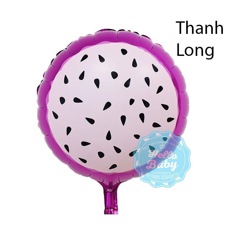 Bóng trang trí các loại quả tròn - dưa hấu - dâu tây (45cm)