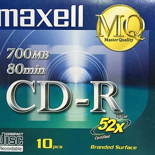 Hộp 10 Đĩa CD-R Trắng Maxell MQ