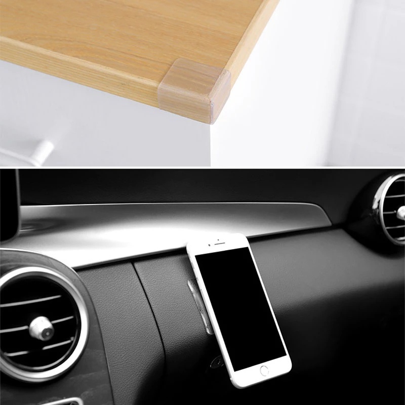 [Bán Chạy] Móc Dán Tường Hai Mặt Trong Suốt Mạnh Mẽ Không Đục Lỗ Chống Nước Không Đâm Thủng Cho Nhà Tắm / Nhà Bếp