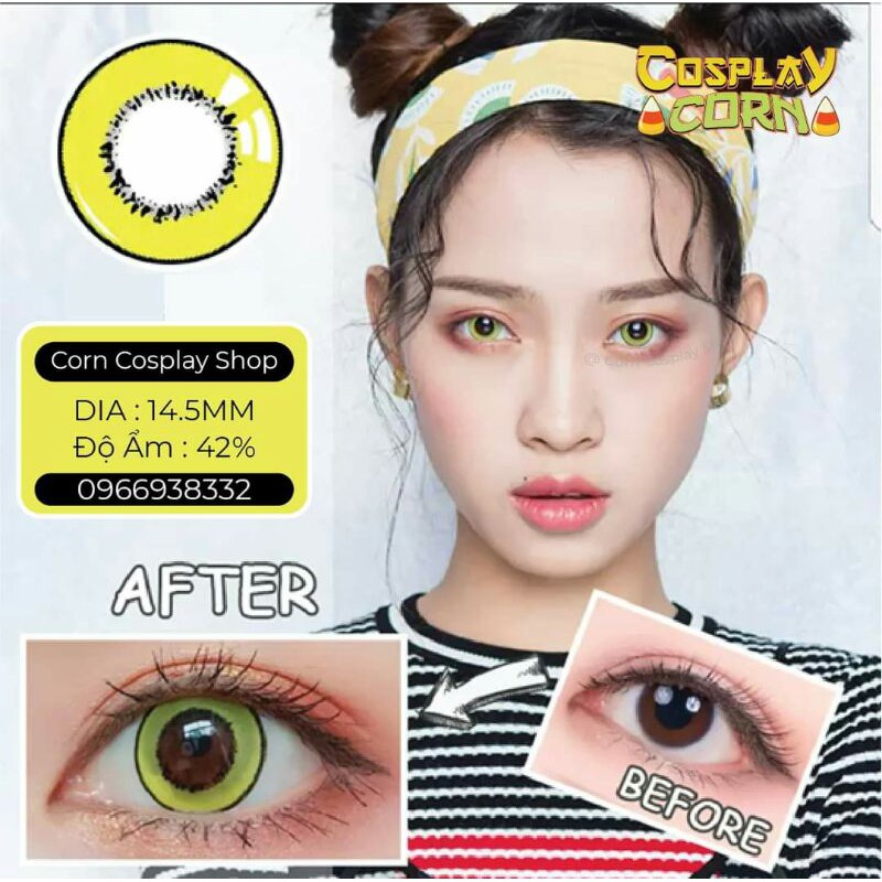 Lens villa cosplay - kính áp tròng hóa trang cosplay nhiều màu và độ cận