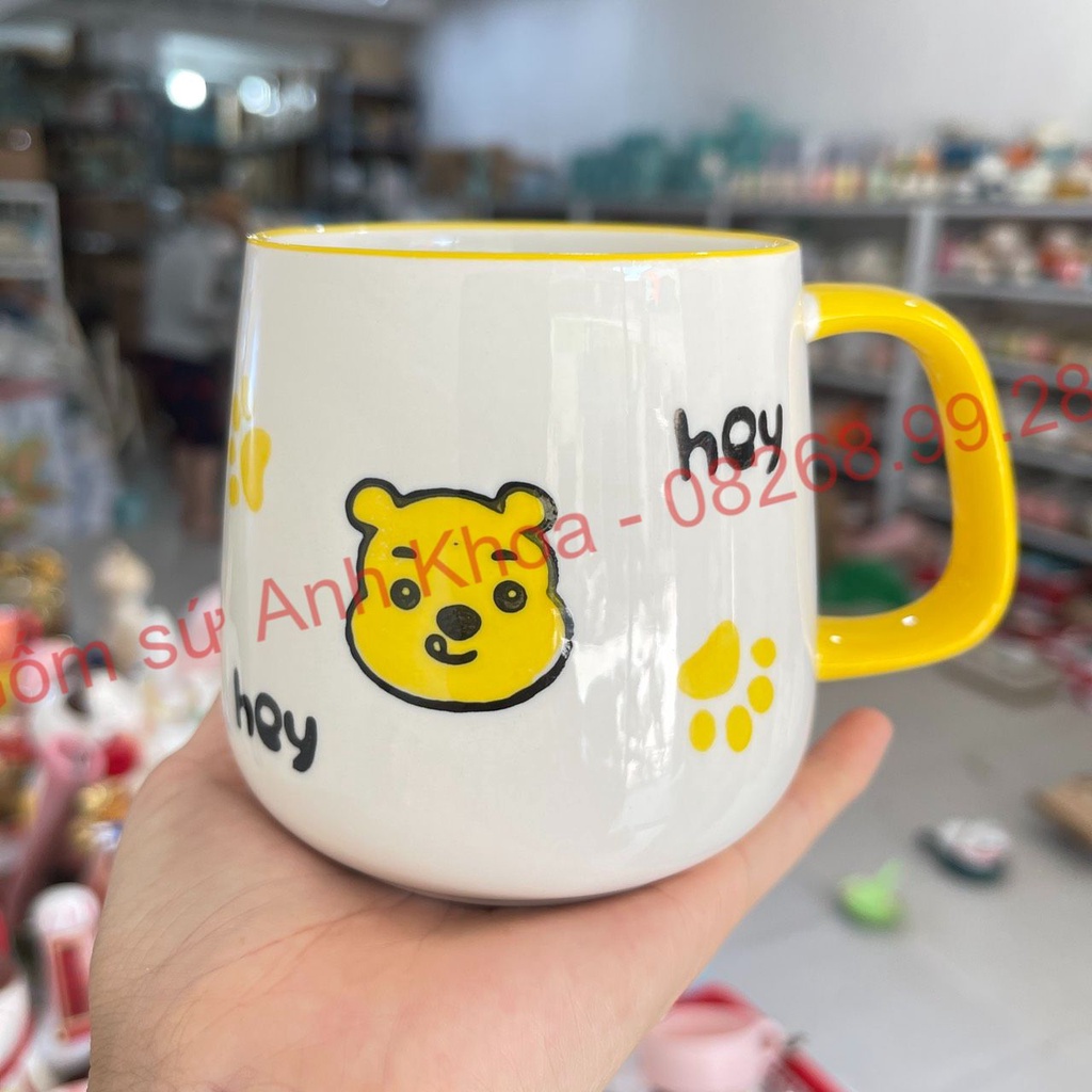 Bộ bát đĩa sứ,Chén Dĩa Sứ Bát Ăn Cơm Decor trang trí món ăn gia đình bộ boy vàng 15 món xinh yêu.