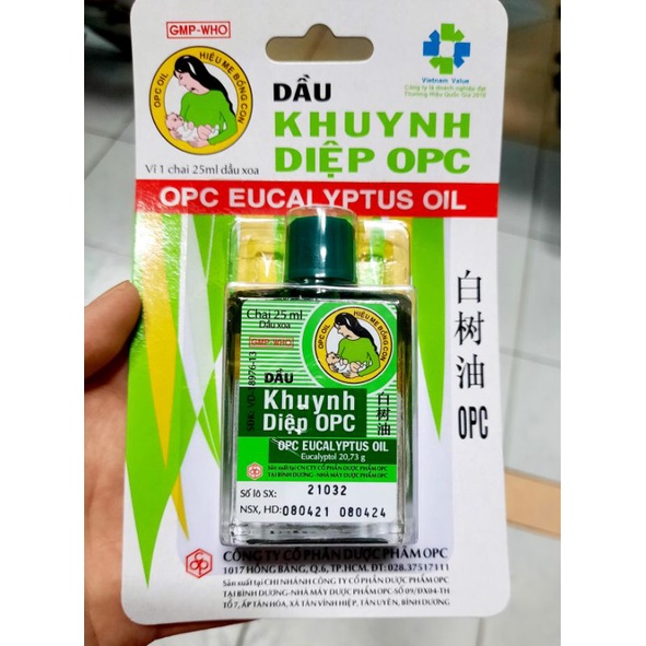 Dầu khuynh diệp OPC 25ml (mẹ bồng con)