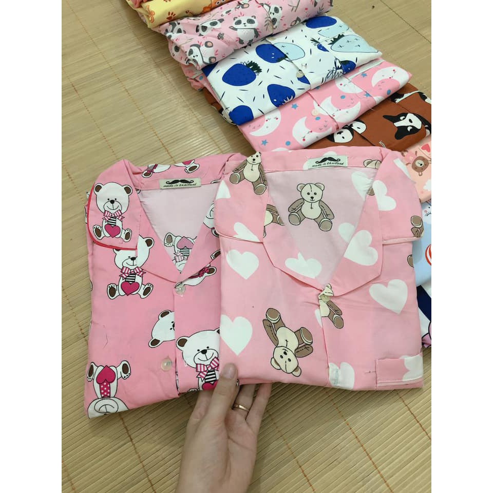 RẺ NHẤT😍Đồ Bộ Nữ Pijama Cộc Tay<Freeship> bộ mặc nhà dễ thương Kate Thái mềm mại | BigBuy360 - bigbuy360.vn