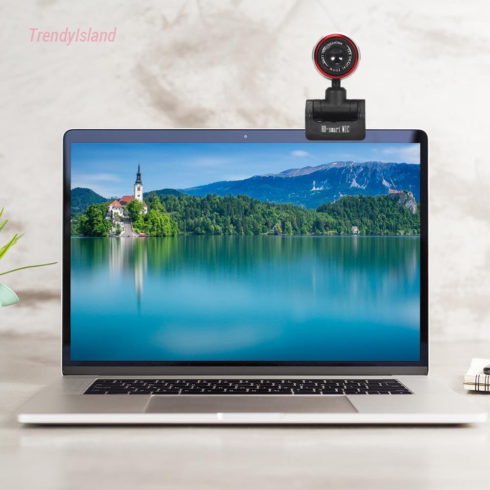 HD PC Computer Web Camera USB Driver Free Webcam with Built-in Microphone for Windows 10 8 7 XP