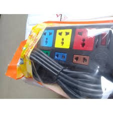 Ổ cắm điện LIOA, 6 lỗ, có công tắc, ~2000W, dây dài 3m, mã: 3DN3S