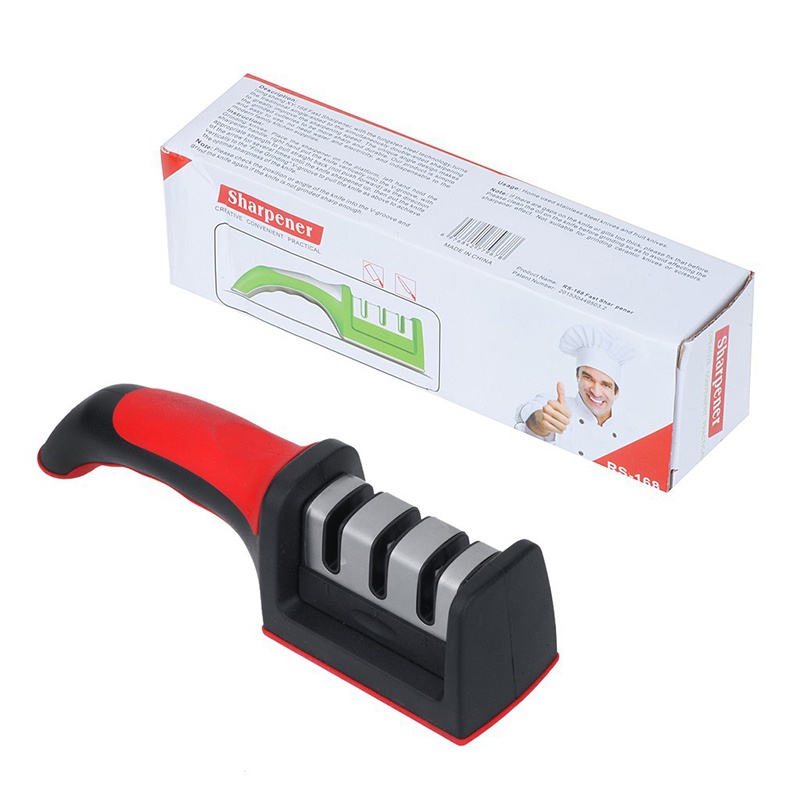 Dụng cụ mài dao kéo cầm tay 3 khe - Siêu tốc