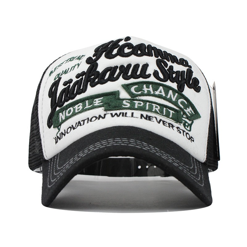 Mũ lưỡi trai thêu chữ phong cách hip hop thời trang mùa hè cho nam nữ