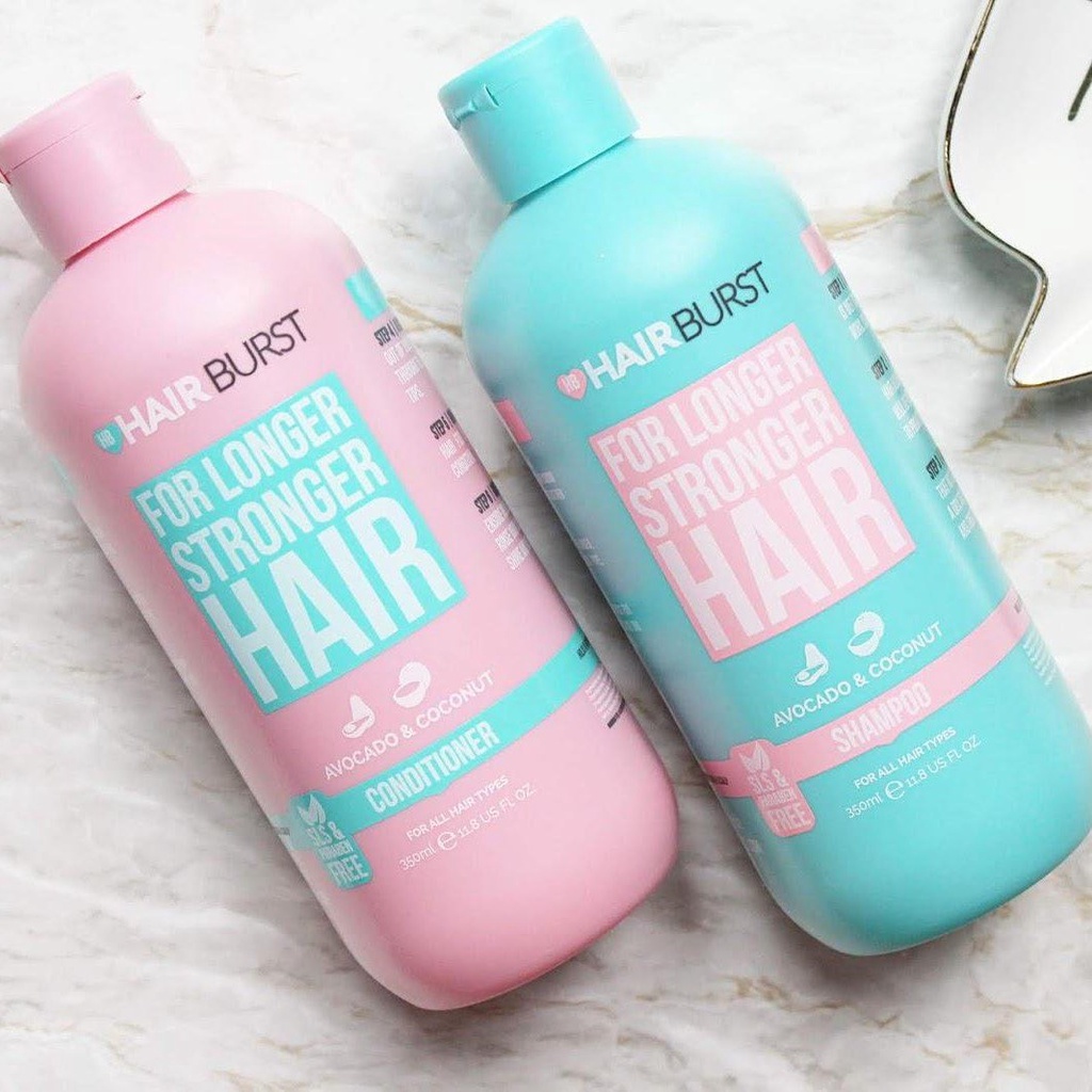 Set gội xả hỗ trợ tóc mọc dài hơn chắc khỏe hơn HairBurst For Longer Stronger Hair 350ml/chai