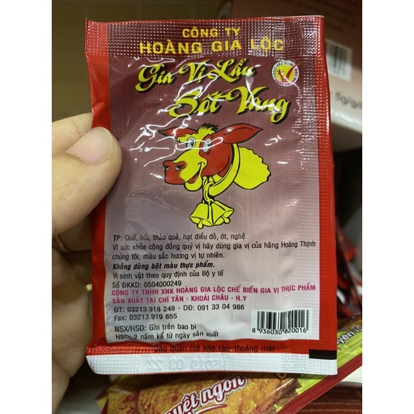 Gói gia vị nấu sốt vang, phở bò, lẩu bò 5g hàng chuẩn