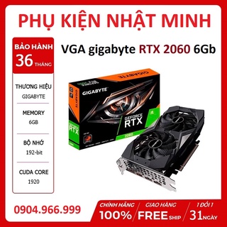 [GIẢM SỐC] Card màn hình VGA gigabyte RTX 2060 6gb 2 fan full new chính hãng bảo hành 36 tháng lỗi 1 đổi 1