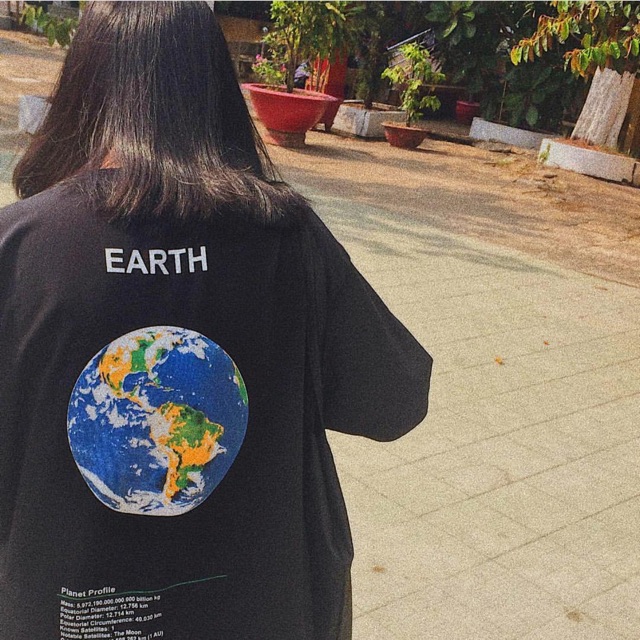 Áo tay lỡ dáng rộng Hàn Quốc - Cổ bo rệt siêu hot : EARTH - TRÁI ĐẤT
