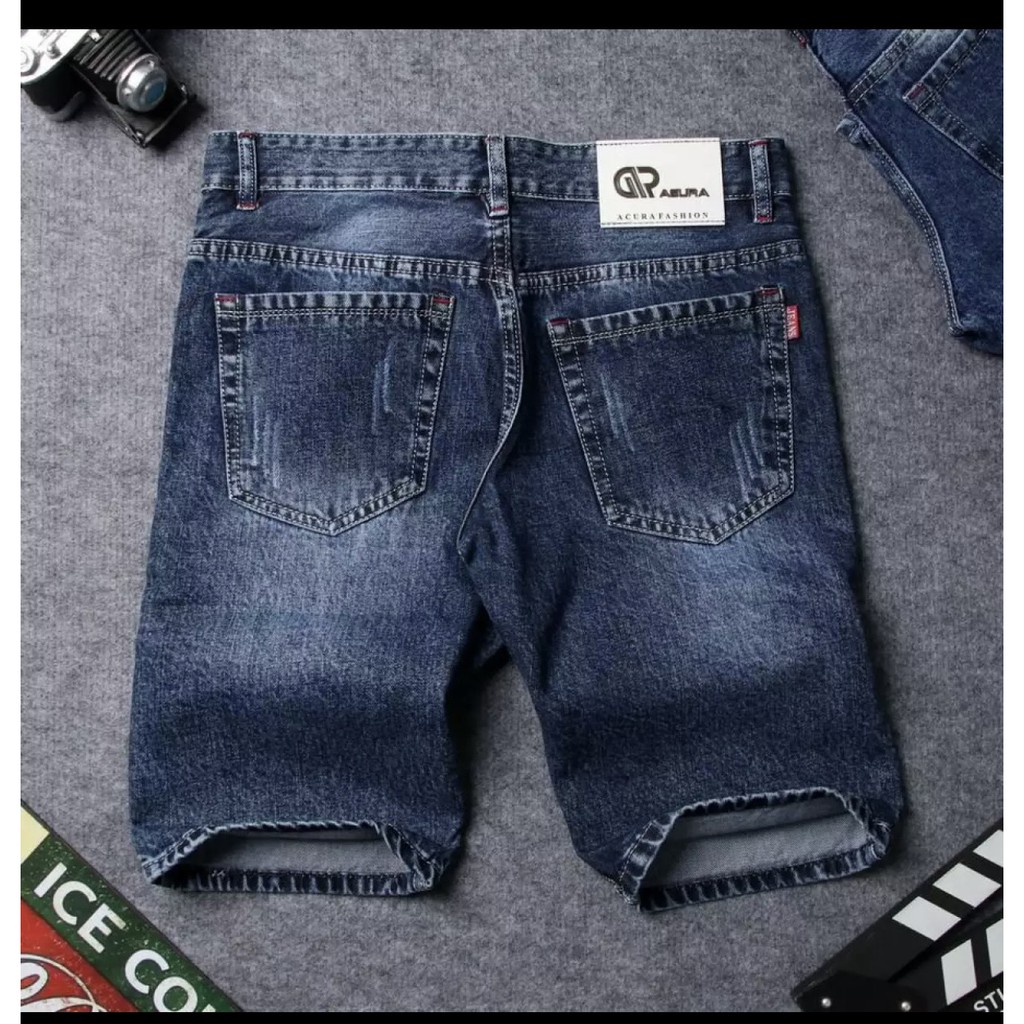 Quần shorts jeans nam cào xước vãi đẹp hình thật size 28 đến 36 JCX01