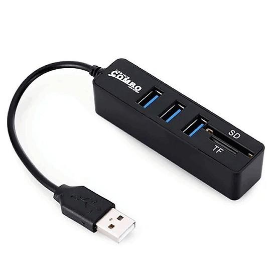 Hub ổ điện USB-Hub Combo USB + Reader