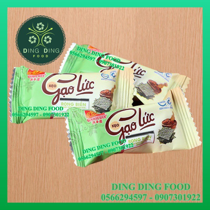 [1 TÚI] Kẹo Gạo Lức Rong Biển 200g Tân Huê Viên| Kẹo Dinh Dưỡng| Ăn Vặt| Đặc Sản Sóc Trăng - DING DING FOOD
