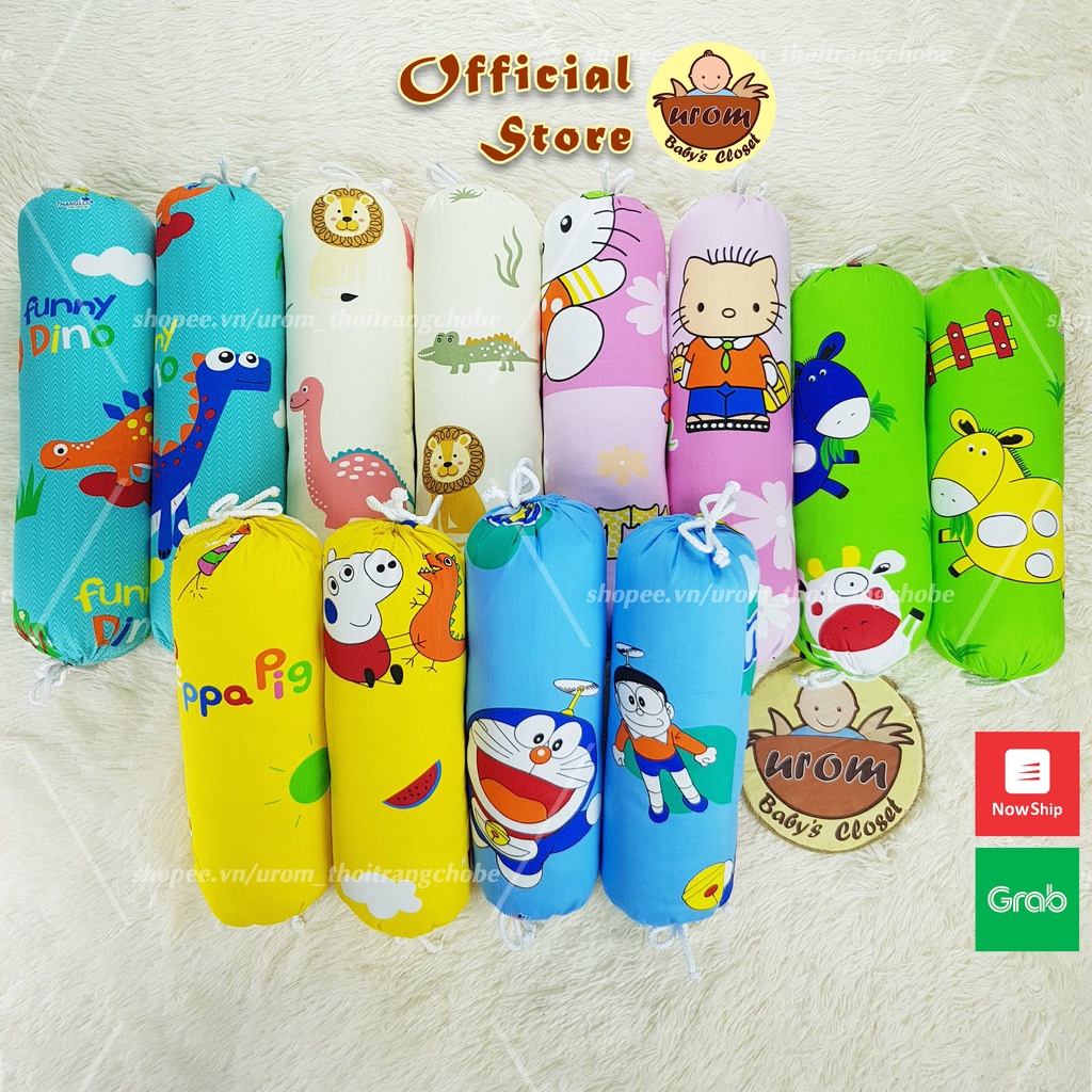 ♛✸▦Bộ gối ôm chặn cho bé sơ sinh và trẻ em Cotton Thắng Lợi 40cm, 50cm