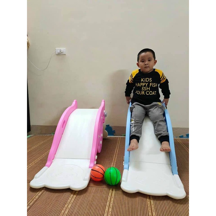 Cầu trượt bập bênh đa năng 3:1 cho bé từ 1-3 tuổi.Nhựa PV an toàn cho bé