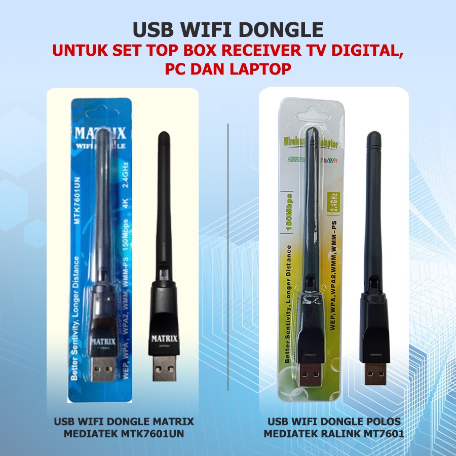 Usb Kết Nối WIFI STB TV Kỹ Thuật Số DVB T2 PC Laptop