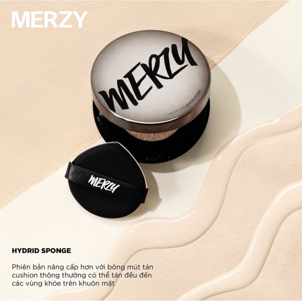 Phấn Nước Che Phủ Cao, Lâu Trôi Merzy The First Cushion Cover SPF50+/PA+++ 13g