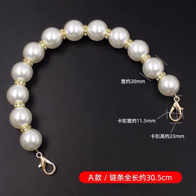 Dây đeo túi xách đính hạt ngọc trai giả thời trang cao cấp cho nữ