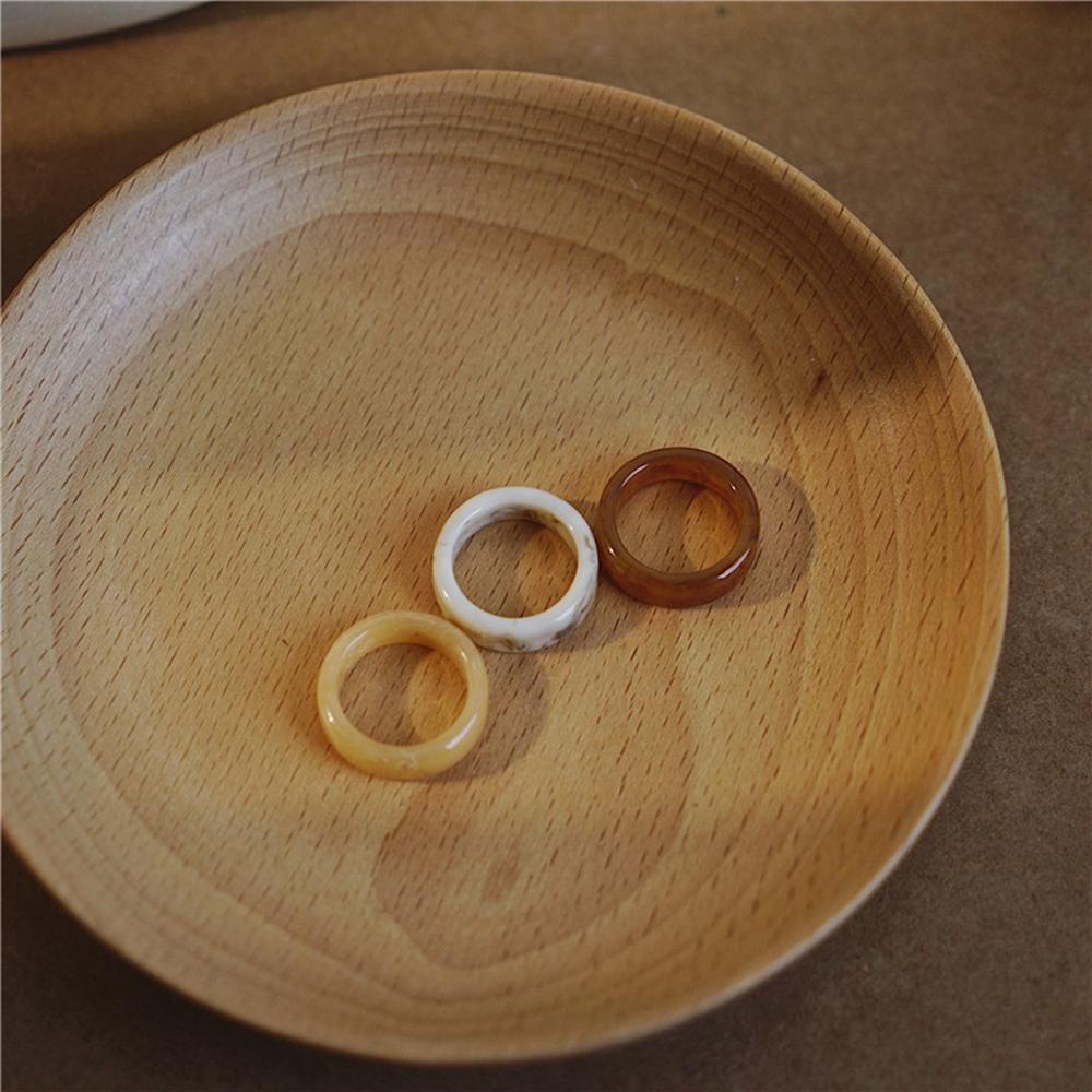 JARRED Nhẫn Đeo Bằng Chất Liệu Acrylic Theo Phong Cách Vintage