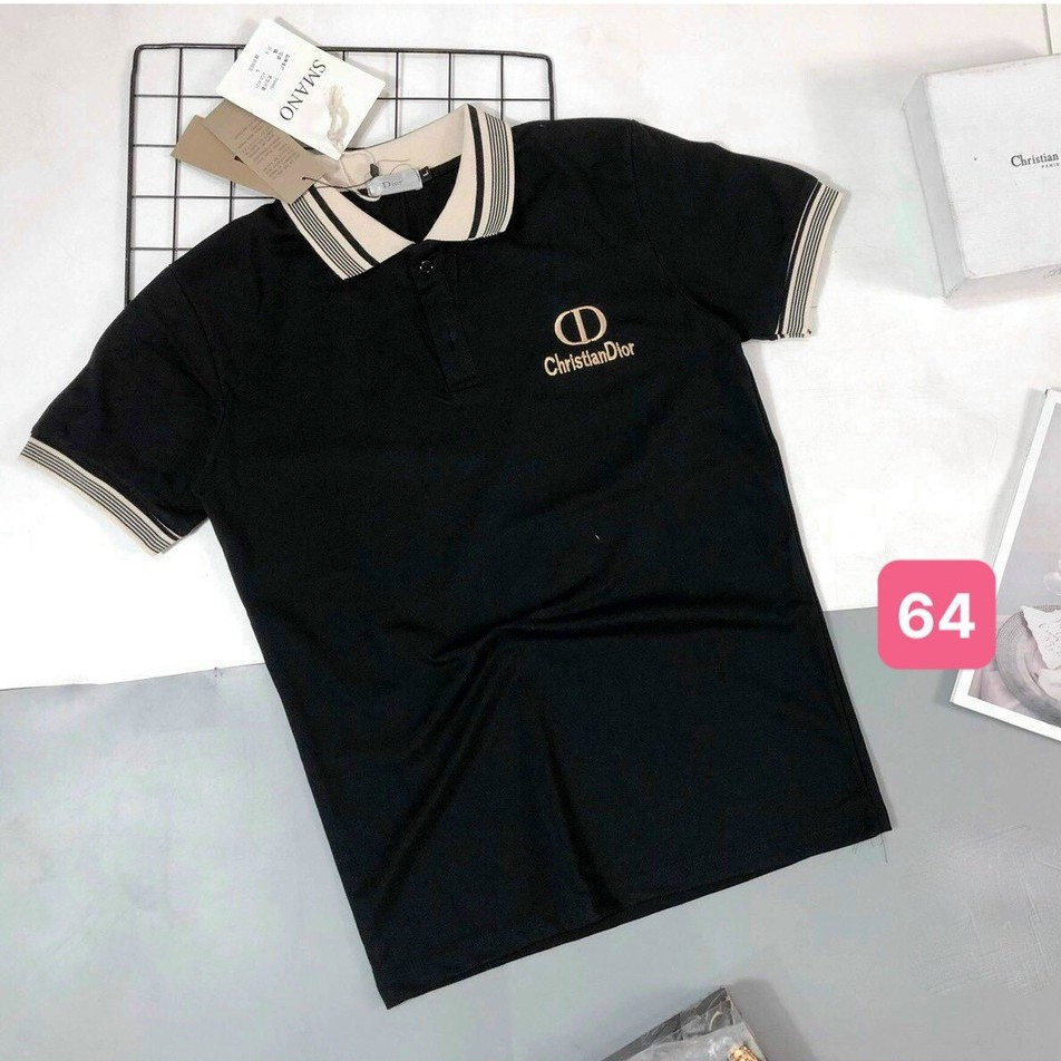 Áo thun nam polo cổ trụ màu đen chất vải cotton dày dặn co giãn tay ngắn, phông nam đẹp Havado911 nhiều mẫu