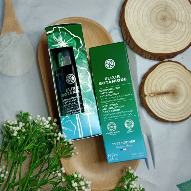 Serum thần thánh  Elixir Jeunesse 50ml tác động kép chống nhăn sáng da và chống ô nhiễm da Yves Rocher