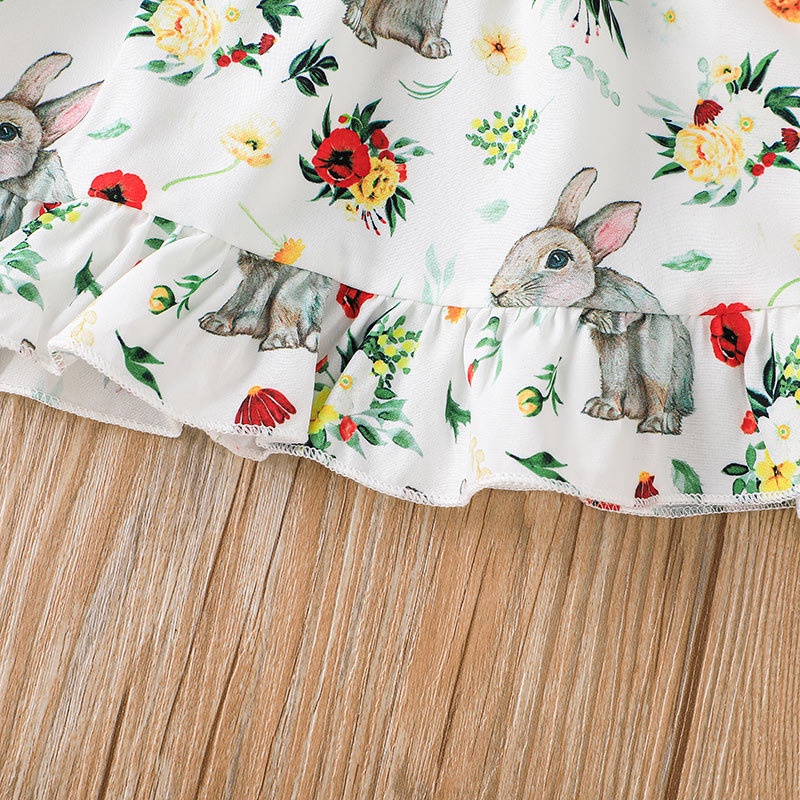 Combo bộ đồ bé gái 1-5 tuổi tay ngắn  In Họa Tiết Sọc Chân Váy Hoa set thời trang cho bé trẻ em
