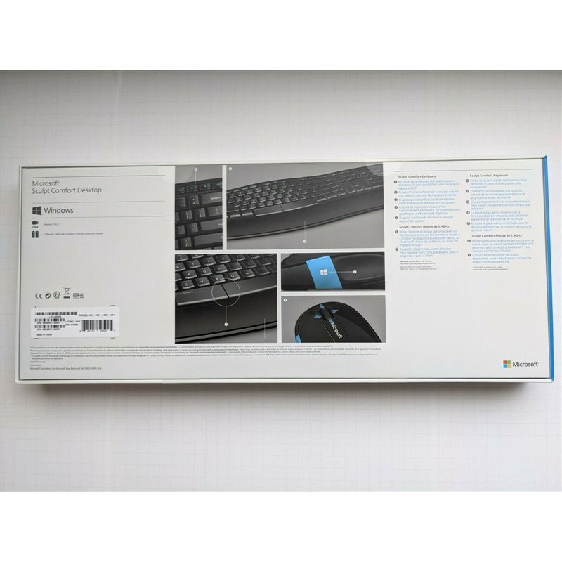 Bộ Bàn phím và Chuột Microsoft Sculpt Comfort Desktop L3V - 00004