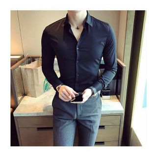Áo sơ mi dài tay vải lụa mềm ,