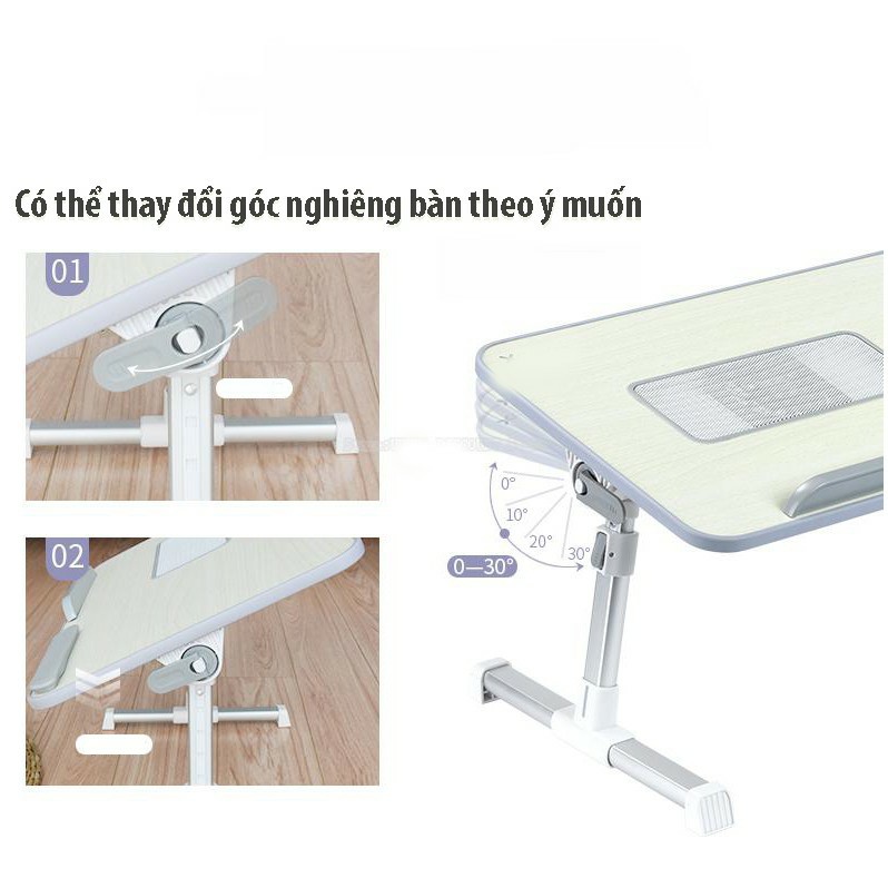 Bàn gỗ laptop, bàn học đa năng, điều chỉnh độ cao X-Gear A8L